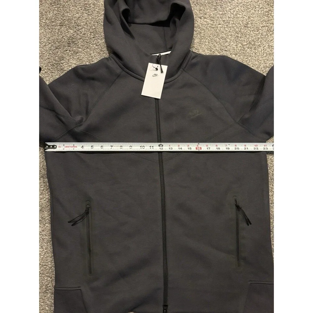 Nike Sportswear Tech Fleece Windrunner Hoodie Anthracite Black FB7921-060 Size L